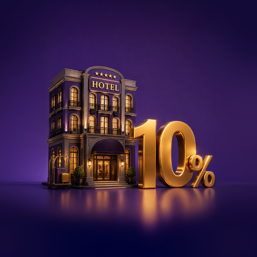 خصم 10% على فندقك هالصيف!